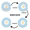 Cup Holders Car Coasters - White Daisy Flower Absorbent Ceramic Coaster, Drink Cup Holder Coasters, Auto Accessories for Women & Men, Pack of 2