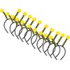 Trounistro 10 Pack Bee Tentacle Headbands Bee Hair Bands Hair Hoop for Women Girls Halloween Christmas Party Supplies