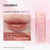 COLORKEY 3D Plump Oil Lip Gloss | High-shine Finish | Mild and non-irritating | Moisturizing | Clear and Natural | lip plumper | Lip Tint (G07 Peach Pink, 3ml)