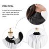 Lurrose Neck Strips Salon Hair Cutting Collar Silicone Rubber Neck Wrap Guard Neck Shield Shawl Barber Styling Cape Barber Supplies for Haircut Hair Dye Black Hair Dye Cape