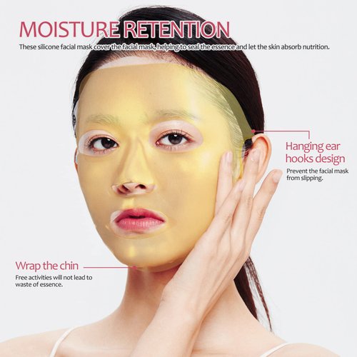 Ipetboom 3 Pcs Silicone Face Mask Holder Silicon Mask Cover Silicone Facial Mask Silicone Skin Mask for Sheet Prevent Evaporation Masks Face Care Tool