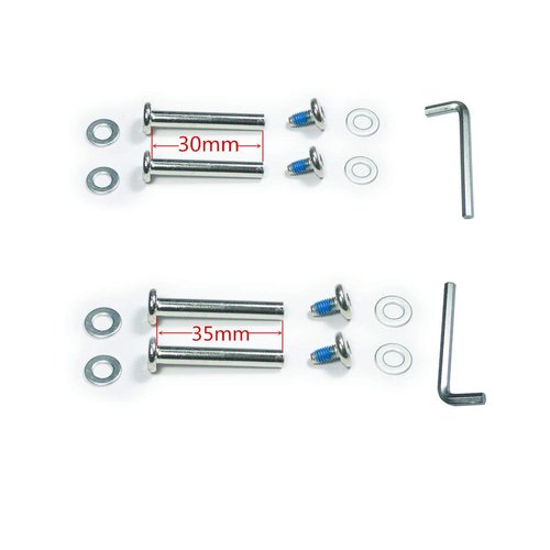 F-ber Luggage Suitcase Wheels Replacement 40mm x 18mm with ABEC 608zz Inline Outdoor Skate Replacement Wheels, One Set of (2) Wheels (OD:40 W:18 ID:6 Axles:30&35mm)