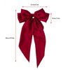 Red Ribbon Hairclip Vintage Satin Bow Bowknot Hairpin Women Hair Clip,Clips and Barrettes