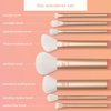 Real Techniques The Wanderer Makeup Brush Kit, Premium and Professional Brush Set, Soft Bristles, For Foundation, Powder, Eyeshadow, Blush, Bronzer, & Concealer, 9 Piece Set