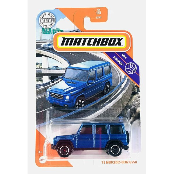DieCast Matchbox '15 Benz G550 (Blue), MBX Highway 36/100