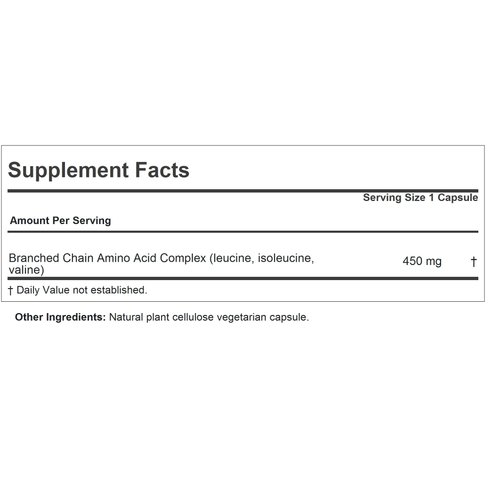 ANDREW LESSMAN Branched Chain Amino Acids 60 Capsules - Pure, Free-Form Essential BCAA Formula: Leucine, Isoleucine and Valine. Hypoallergenic. Easy-to-Swallow Capsules. No Additives.