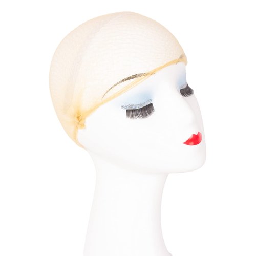 WeKen Hair Net 50PCS Invisible Elastic Edge Mesh Hair Nets for Women, Food Service, Ballet Bun, Sleeping, Short Wig Packaging Hairnet 20 Inches Blonde(Individual Packing 50PCS)