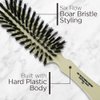 Fuller Brush Lustre Professional Hairbrush – 6 Row Styling Hair Brush & Volumizer w/Natural Boar Bristle For Smoothing All Hair Types