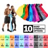 Resistance Bands for Working Out | 7Ft Long Resistance Bands | Exercise Bands with Carry Pouch and Door Anchor I Latex Free Workout Bands Including an Exclusive iPhone App and E-Book, Yellow, X Light