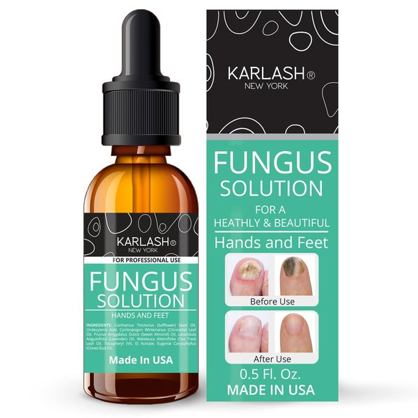 Karlash Finger & Toenail Solution Kit EXTRA STRONG Made in USA Nail Care Nails Toe Nail 0.5 oz