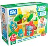 Mega Bloks First Builders Safari Friends with Big Building Blocks, Plant-Based Building Toys for Toddlers (30 Pieces)