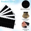 Lusofie 360Pcs Hair Extension Tape Double Sided Tape in Tape Replacement 1.57 * 0.31 Inch Wig Tape Adhesive Invisible Tape in Hair Extensions Human Hair(Black)