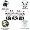 12Pcs Cute Panda Balloons, Aluminium Foil Mylar Zoo Jungle Animal Balloons Panda Party Supplies for Kids Boys Girls Panda Theme Birthday Baby Shower Party Favor Decorations