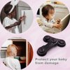 Cabinet Locks for Babies and Child Safety, 4 Pack Childproof Latches with Adhesive for Drawer Cupboards Closet and Pantry Door, Baby Proofing Fridge Lock for Protecting Kids Toddlers and Infants