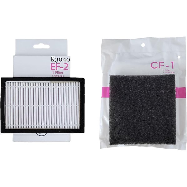 Replacement Filter Kit for Kenmore 200 + 400 Series Canister Vacuums. 1 K3040 [EF-2] HEPA Exhaust + 1 CF-1 Chamber. #'s (86880) 20-86880 MC-V194H KC38KBRMZ000 40320 86883 81002 UC487321 AC37KAKTZ000