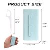 Blue Poratbel Travel Floss Pick Case,10 Count in Box,Ultra-Light Reusable Floss Dispenser,Super Portable for Everywhere,No Break No Shred Toothpicks Sticks,Pocket-Sized Flossers