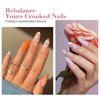 LIONVISON Almond Nail Tips Short: 320PCS Multifunctional No C Curve Nail Tips for Acrylic Nails, Half Cover Nail Extension Tips for Nail Salons Home DIY, Full Matte, 12 Sizes