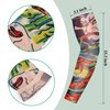 Geyoga 12 Pieces Tattoo Sleeves Set Fake Arm Sleeves Cover Realistic Soft Elasticity Arm Protection for Men Women Working (Schädel Muster)