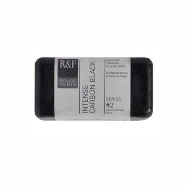 R&F Handmade Paints 1027 Encaustic Paint 40ml, Intense Carbon Black