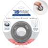 TUB RING Drain Strainer, Gray Silicone Protector, Universal Fit for Pop-Up Drain Stoppers