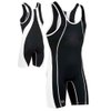Brute Maverick Wrestling Singlet - SIZE: X-Small, COLOR: Black/White [Apparel]