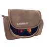CASEBUDi Ski and Snowboard Goggle Case | Holds all types of Goggles (Tan Vegan Leather)