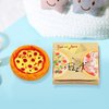 Miniature Pizza Box Set, 1:6 1:12 Ratioi Dollhouse Food Model Set Doll House Furniture Supplies，Dollhouse DIY Accessories，Dollhouse Furniture Shooting Props