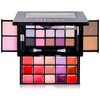 SHANY Fierce & Flawless All-in-One Makeup Set Compact with Mirror, 15 Eye Shadows, 2 Bronzers, 2 Blushes and 15 Lip/Eye Glosses - Applicators Included