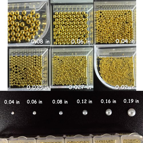 1 Box Gold Caviar Beads for Nails Charms Half Round Pearl Nail Charms Nail Jewels for Nail Art Kit,Small Stainless Steel Beads White Pearl Beads Flat Back Pearls for Crafting Charms for Nails Design