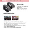 Pikioraz 2PCS Quick-Release Clamp Mount, Rubber Clamp Grip for 1" - 1-1/2" Diameter Tools and Equipment Used on Off-road vehicle, UTV, ATV, Van, Trucks, Boat & Train