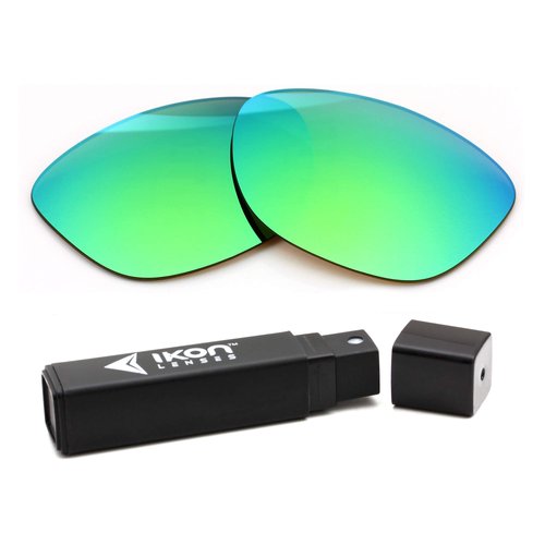 IKON LENSES Replacement Lenses for RB2132 (55MM) Ray Ban (Polarized) - Fits RayBan RB 2132 New Wayfarer Sunglasses (Emerald Green Mirror)