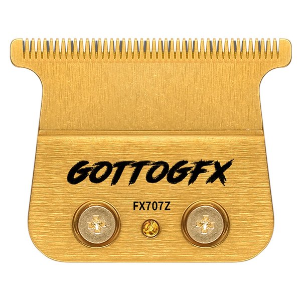 FX707Z Replacement Blades for All BaBylissPRO FX787 & FX726 Trimmers, GOTTOG Zero-Gapped Replacement Blades Compatible with BaByliss Trimmer Blades (FX707Z) - Gold