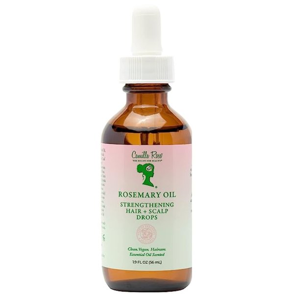 Camille Rose Rosemary Oil Strengthening Hair and Scalp Drops | 1.9 fl oz | Castor Oil, Peppermint & Rosemary Essential Oils | Encourage Hair Growth & Strengthen | Natural Hair Oil Dry Scalp