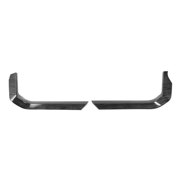 VIOHI 2pc Gear Shift Side Panel Trim Cover Bezels + Black Wood Grain ABS Compatible with Ford F150 King Ranch/Lariat/Limited/Platinum/Police Responder/Raptor/SSV/Tremor/XL/XLT 2021-2022