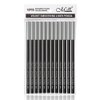 Black Eyeliner Pencil Set - 12 PCs Smudge Proof Matte Waterproof Long Lasting Makeup Eye Liners
