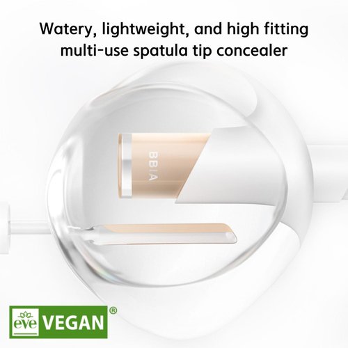 BBIA EAU Stay Concealer - All Day Fitting Natural Coverage Liquid Concealer, Spatula Applicator Tip, Comfortable Lightweight & Longlating, High Fitting, Vegan, Korean Makeup (23 NATURAL, Pack of 1)