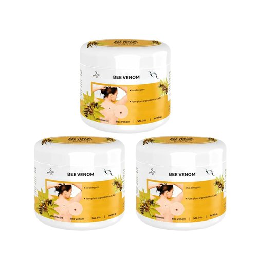 Jefuzh 3PCS Bee Venom Repair Cream, Hydrating Moisturizing Cream, 2024 New Bee Venom Cream, Suitable for All Skin 30ml