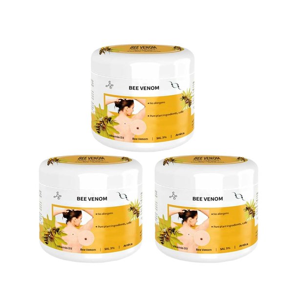 Jefuzh 3PCS Bee Venom Repair Cream, Hydrating Moisturizing Cream, 2024 New Bee Venom Cream, Suitable for All Skin 30ml