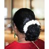 Shilppam White Gajra hair band for Women & Girls (Pack of 2), Traditional Floral Hair Jewelry for Wedding, Festival & Occasions