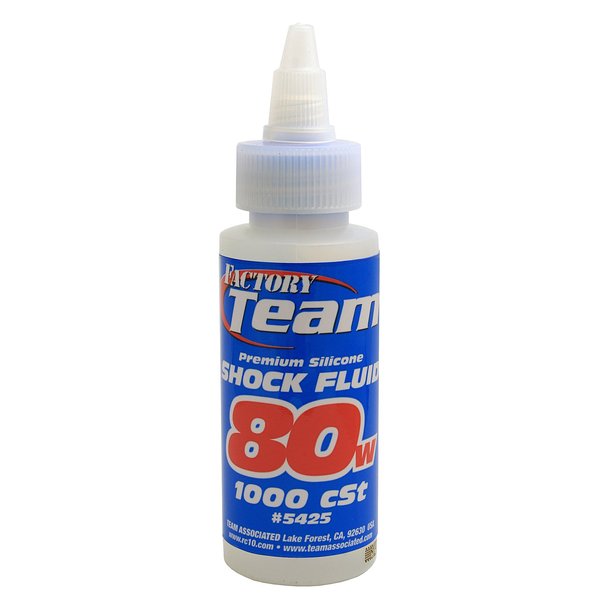 Team Associated 5425 80 Weight Silicone Shock Oil, 2-Ounce