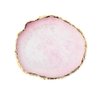 BETURY Resin Nail Art Palette, Nail Art Painting Mixed Color Palette Gold Edge Nail Gel Color Makeup Display Board (2#Pink)