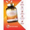 Carlyle Vitamin C 1000mg with Bioflavonoids | 250 Caplets | with Rose HIPS | Vegetarian, Non-GMO, Gluten Free