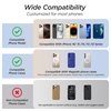 Miracase Magnetic Phone Grip,Compatible with Magsafe,Lightweight Design(0.97 OZ),Soft Silicone Material,for iPhone 16/15/14/13/12 Series(Blink Purple)