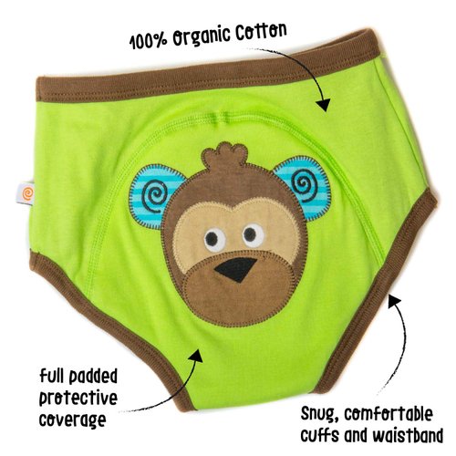 ZOOCCHINI Potty Training Pants Unisex, Organic, Fairy Tale Character, Absorbent, Soft and Comfortable Training Underwear for Girls and Boys 2-4 Years (Pack of 3)