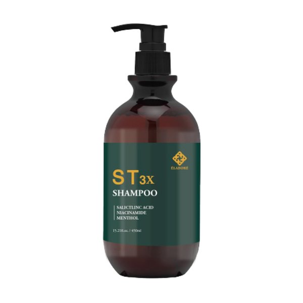 Elabore ST 3X Shampoo - Scalp Therapy Shampoo for Thin & Weak Hair, Removes Scalp Buildup, Anti-Dandruff, 15.21 fl.oz/ 450ml