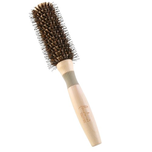 Pandora's Beauty Box The 101 GoShiny hairbrush/FSC Wooden Brush/Styling/BlowOut/Heat Resistance Brush/Boar Bristle Hair Brush/Roller Brush/Round Brush/Patented (Midium, 50mm)