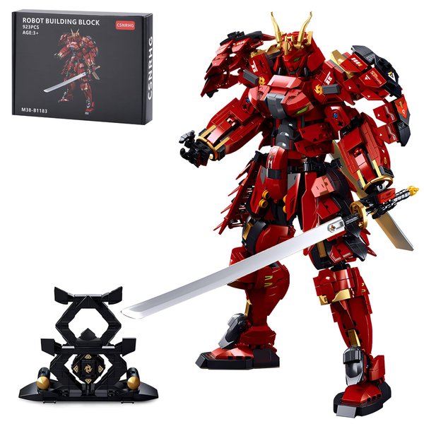 CSNRHG Double Knife Flow Samurai mech Robot Model Building Blocks Toy Set Birthday for Age 8+ Children Adults Teens 923 Pieces