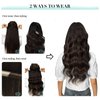 DOORES Clip in Hair Extensions Real Human Hair, Balayage Dark Brown to Chestnut Brown 24 Inch 9pcs 150g, Extensions Human Hair Clip in Remy Hair Extensions Natural Hair Extensions Thick Straight