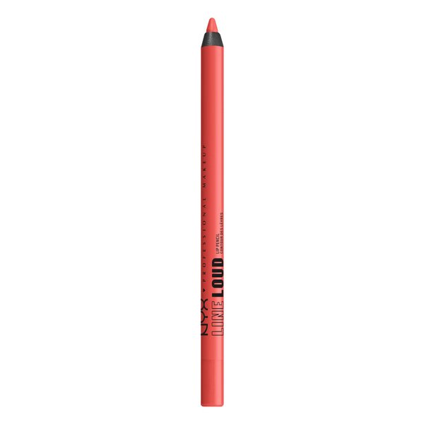 NYX PROFESSIONAL MAKEUP Line Loud Lip Liner, Longwear and Pigmented Lip Pencil with Jojoba Oil & Vitamin E - Stay Stuntin' (Midtone Bright Orange)