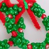 Christmas Crafts for Kids Adults Families, Beaded Ornament Kit to Make Wreath/Candy Cane/Xmas Tree/Snowman, Holiday Decorations Party Supplies, 40 Pieces